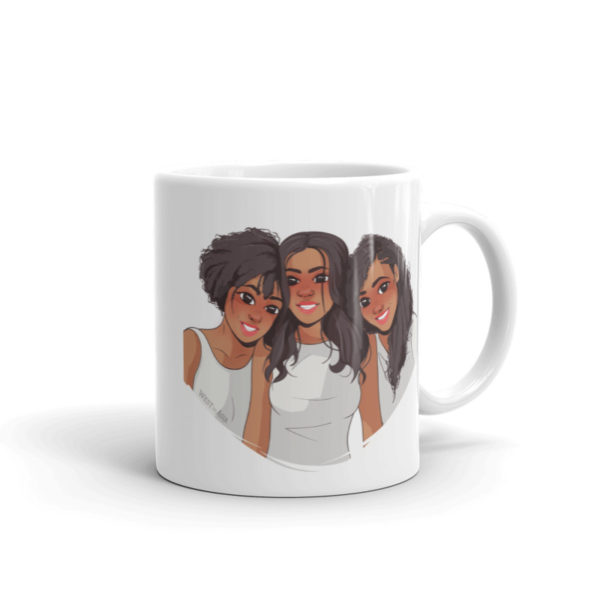 Portrait 3 Faces Mug