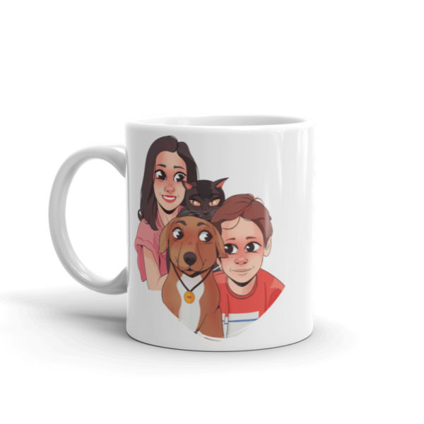 Portrait 4 Faces Mug