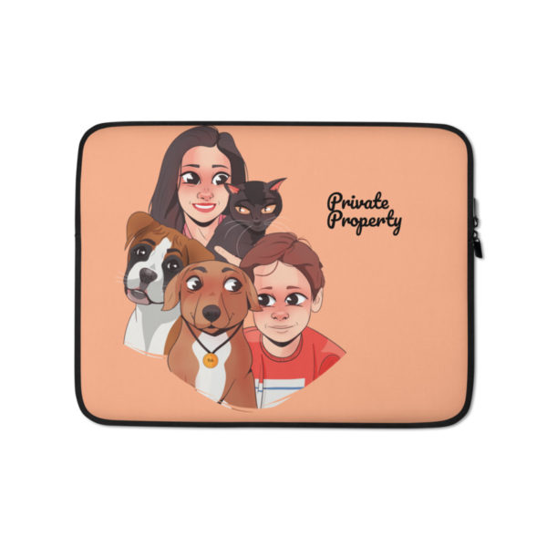 Portrait 5 Faces Laptop Case